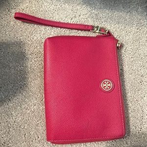 Hot Pink Tory Burch Wristlet